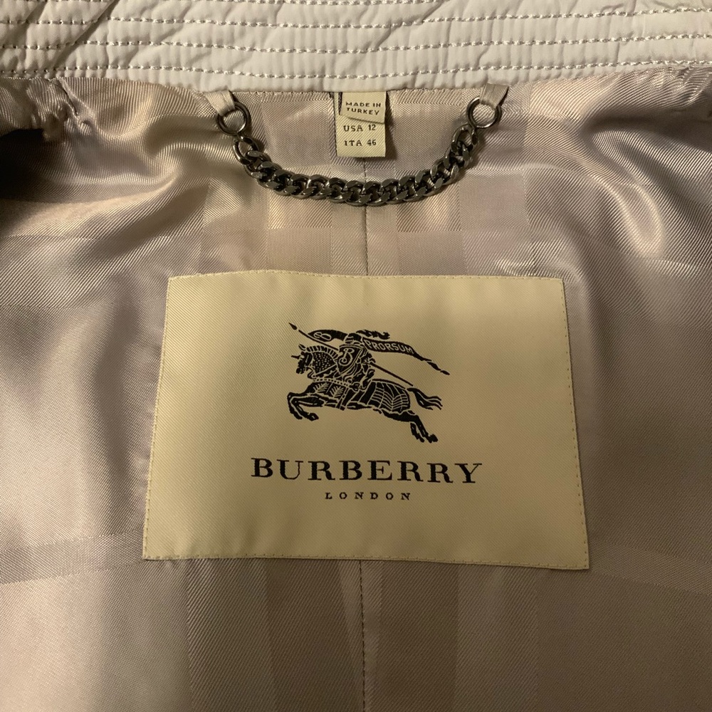 Burberry Quilted Peplum Jacket